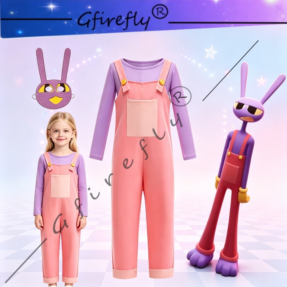 Anime Merchandise Online - Circus Jax Kids Cosplay Costume Two‑Piece